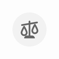scale balance icon sign vector