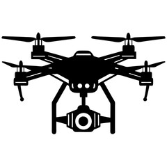 Drone camera vector illustration. 