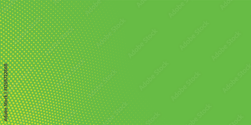 Poster dots halftone green color pattern gradient texture with technology digital background. dots pop art 