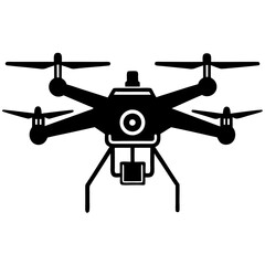 Drone camera vector illustration. 