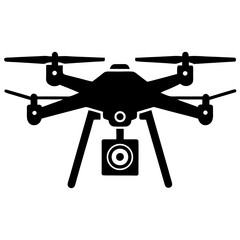 Drone camera vector illustration. 