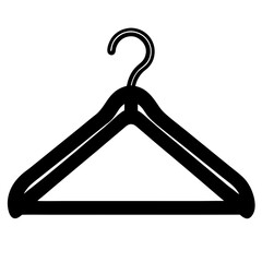  Fashion hanger silhouette vector illustration 