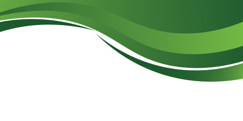 Abstract green wavy background. Vector modern background green
