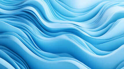 Dynamic blue wave patterns flowing horizontally, forming a vibrant abstract background design Elegant blue wave design on white background for banners, posters, and wallpaper use