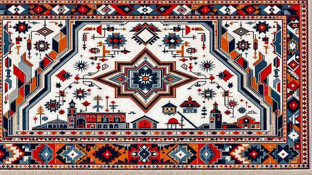 traditional turkish carpet pattern