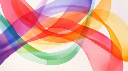 Obraz premium Abstract watercolor rainbow painting, soft blended hues of red, orange, yellow, green, blue, and purple, organic texture, flowing and artistic brush strokes, ultra-HD