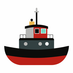 Obraz premium Tugboat with a hull 