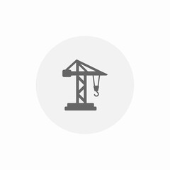 lift crane icon sign vector
