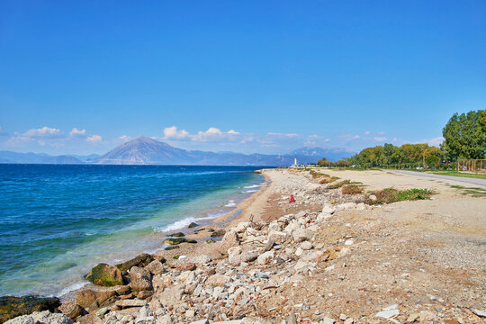 beach and sea in Patras