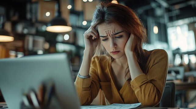 Frustrated business owner staring at a malfunctioning device suddenly sketching an improved design concept of problem solving and user driven innovation