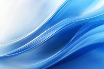Obraz premium A tranquil abstract background featuring a smooth cascade of cool blues and gentle curves, rendered in vivid HD detail.