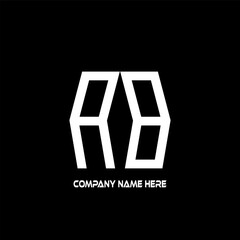 AB logo design, AB simple and modern logo. AB luxurious alphabet design