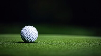 Obraz premium Golf Ball On Green Grass