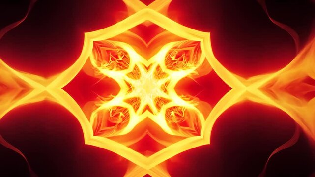 shapes flame zoom close up ai generated video concept