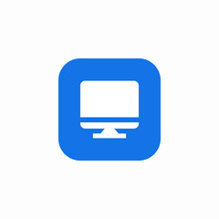 Fototapeta premium desktop screend esk icon sign vector