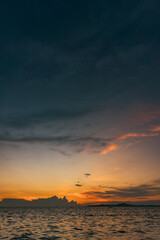 sunset at the beach