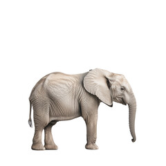Obraz premium Elephant, white isolate background