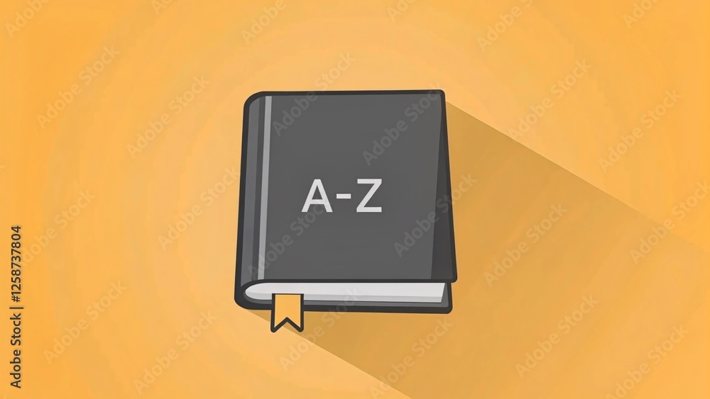 Poster a-z book guide exploring the alphabet educational setting digital format bright background informati