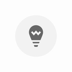 idea bulb icon sign vector