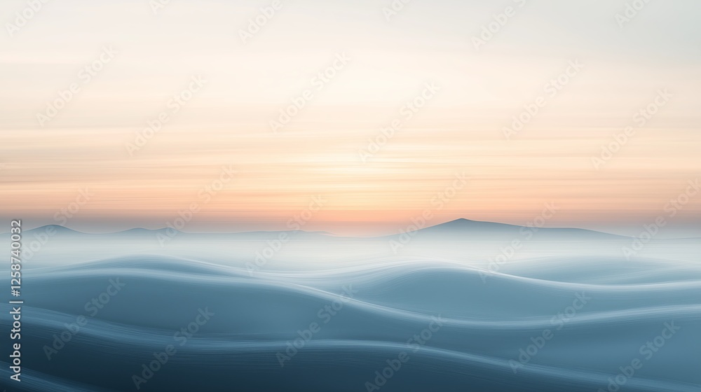 Poster a soft pastel gradient with smooth brush strokes, evoking a sense of calm and serenity