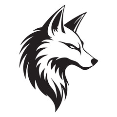 Fox Spirit Tattoo Design – Sharp Line Art