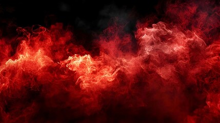 Fototapeta premium Abstract Fiery Red Smoke And Fire Design