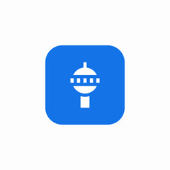 airship communication tower icon sign vector