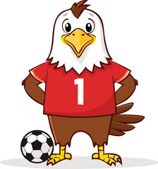 A bird American football player vector or bird character mascot...