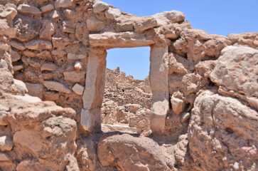 Pukará de Lasana, (Quechua pukara fortress) pre-Columbian fortress northeast of the city of Calama Antofagasta Region in Chile