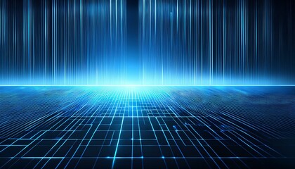 technology abstract background with glowing geometric lines shiny blue square lines pattern modern futuristic graphic design