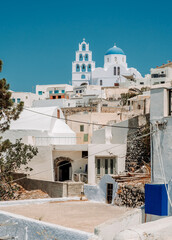 Naklejka premium Streets in Pyrgos kallistis in summer