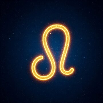 Mystical Leo Zodiac in Night Sky