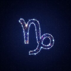 Ambitious Capricorn Sign Shining Brightly