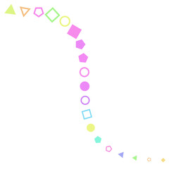 Colorful geometry curve background.	