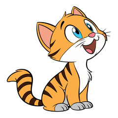 Cartoon cat design art