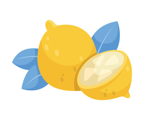 lemon as Cold and Flu Treatment Vector Illustration