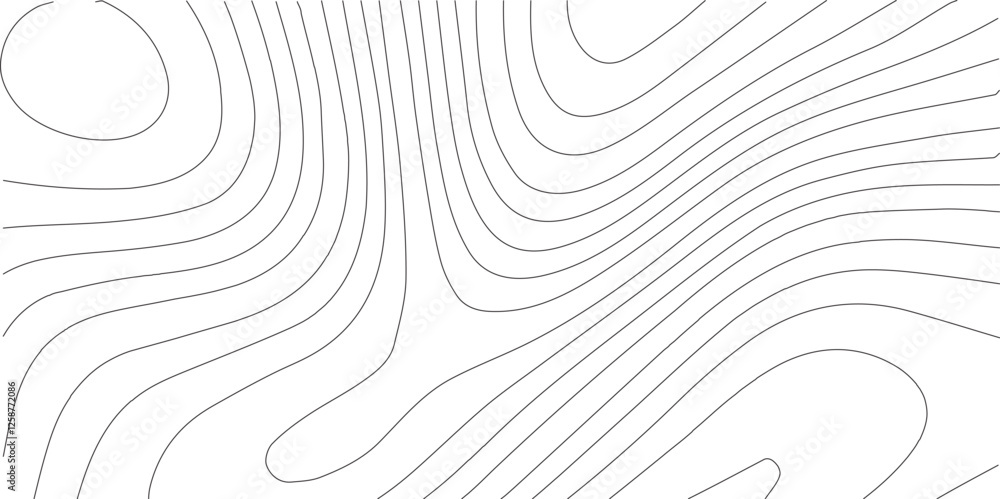 Aufkleber abstract gray topography contour map background design .geometric black wave curve lines texture .ab