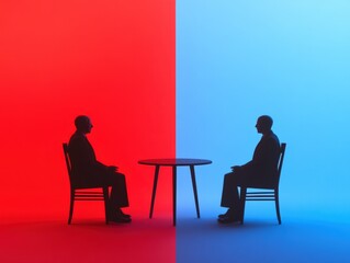 political division: red vs blue