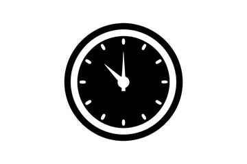 creative silhouette of an alarm clock icon vector illustration