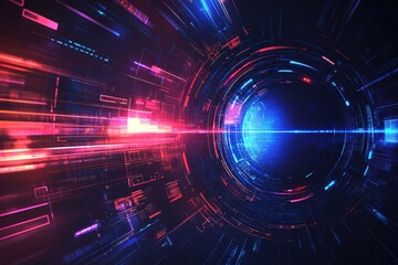 Obraz premium financial graph on technology abstract background