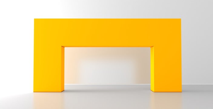 Arch design. Welcome archway, 3D design. 