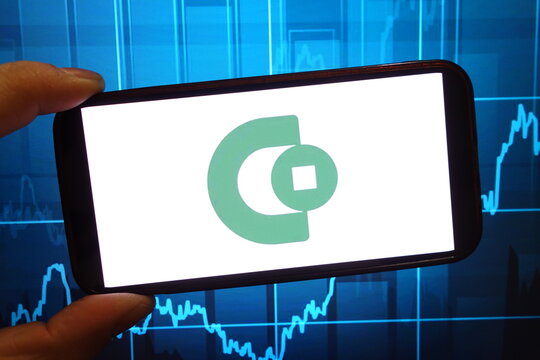 Konskie, Poland - January 25, 2025: Taiwan Cooperative Financial company logo displayed on mobile phone