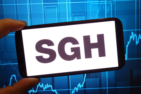Konskie, Poland - January 25, 2025: Seven Group Holdings company logo displayed on mobile phone