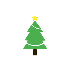 christmas tree vector illustration