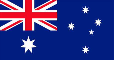 Fototapeta premium Australian flag, national symbol image