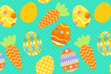 Easter pattern background, colorful festive design