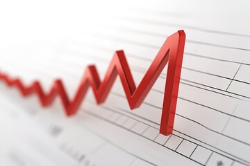 Money growth business graph economy finance stock or currency investment financial diagram profit chart of global exchange market price shares on economic analysis 3d background with success trade.