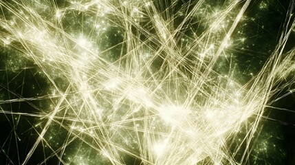 Abstract Glowing Network Lines Art Background