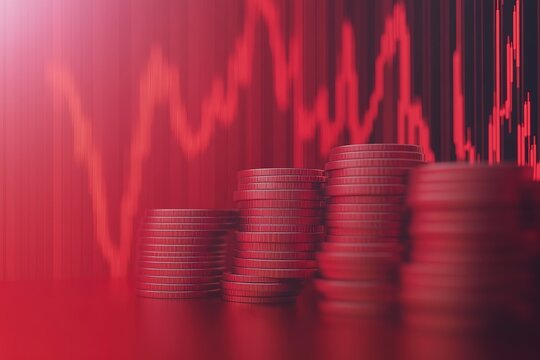 Short Selling Stock Market 2 Scheme Scam Ticker Prices 3d Animation