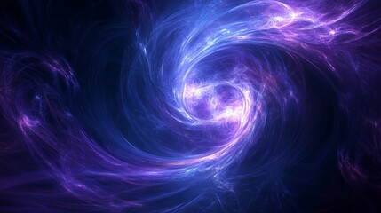 Blue and purple technology background circuits intertwine, illustrating the seamless fusion of advanced engineering and artistic design, Sharpen with copy space